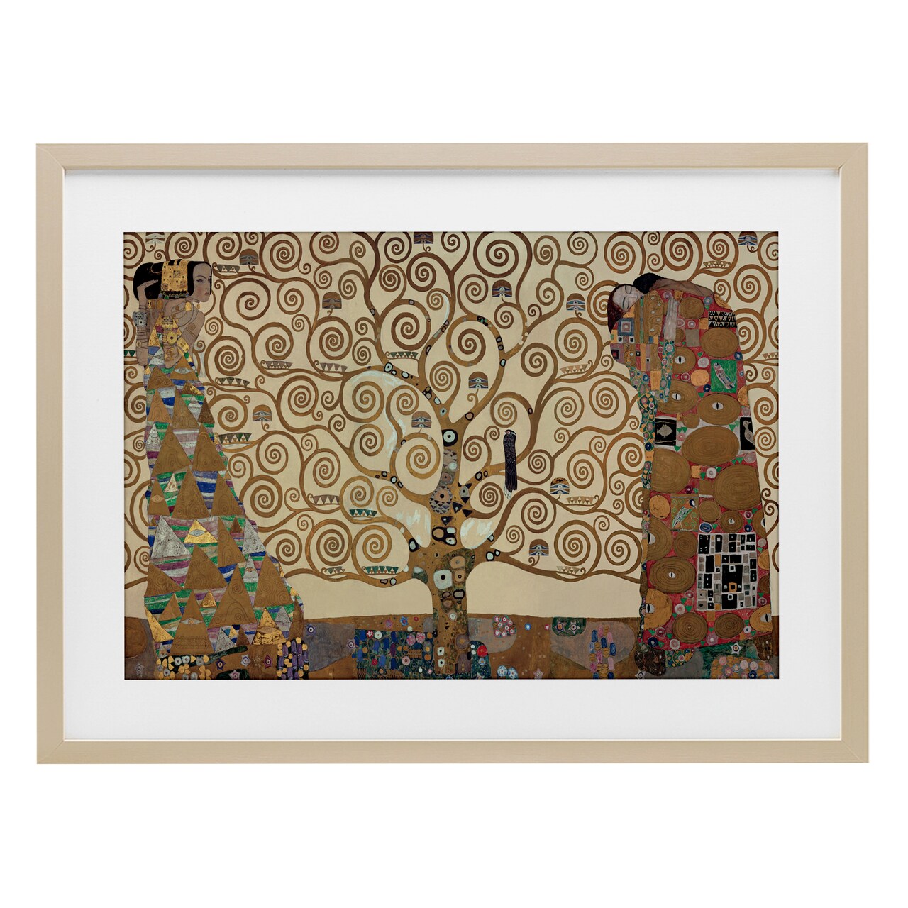 Stupell Industries The Tree of Life Klimt Framed Print Under Glass, design by Gustav Klimt